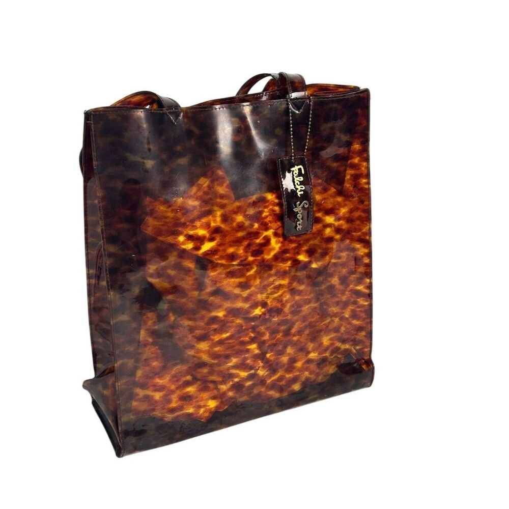 Carlos Falchi Sport Tortoise Shell Tote Bag